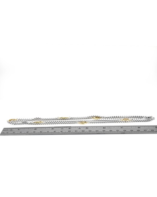 David Yurman Logos Box Chain Necklace